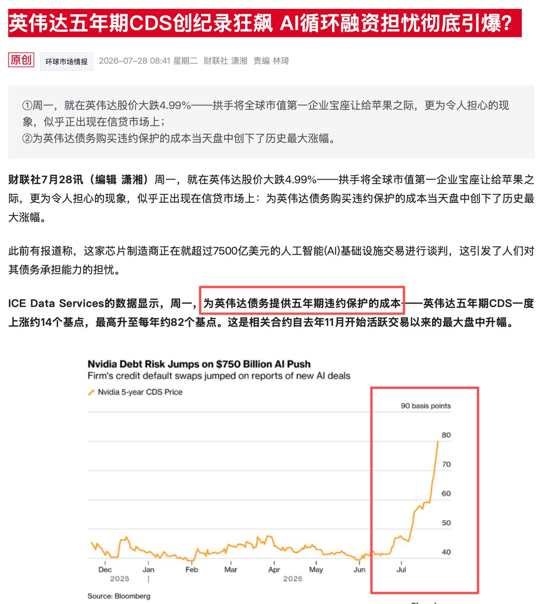 英伟达从AI“卖铲人”变身“基建银行”，循环融资风险引华尔街警惕